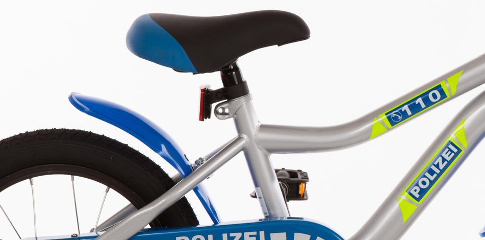 14 zoll kinderfahrrad blau polizei fahrrad